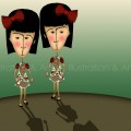 Children Illustrations - Illustrations & Arts filetwinsnew jpg